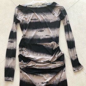 Rachel Roy long sleeve wild print dress